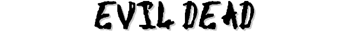 Evil Dead font